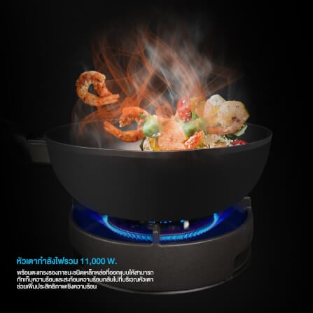 เตาแก๊สแบบฝัง 2 หัว EVE HB78-2BCC/BG 78 ซม. สีดำ_2